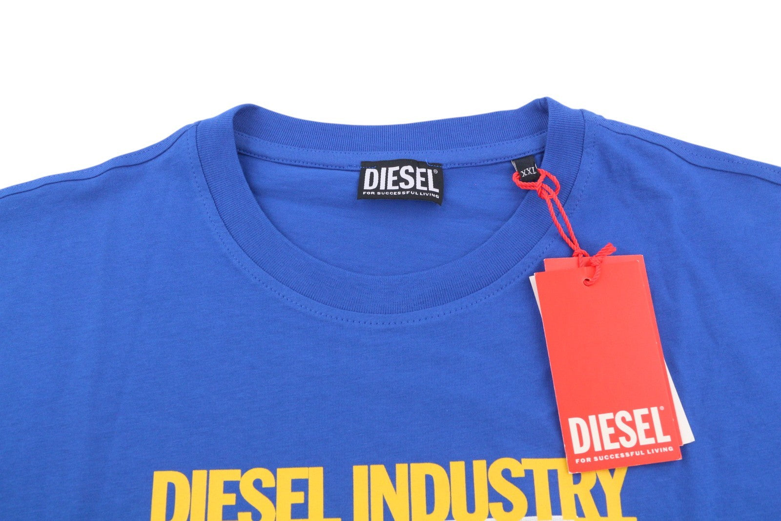 DIESEL T-Diegor-HS2 Mens T-Shirt 2XL Blue Short Sleeve Crew Neck Tricot