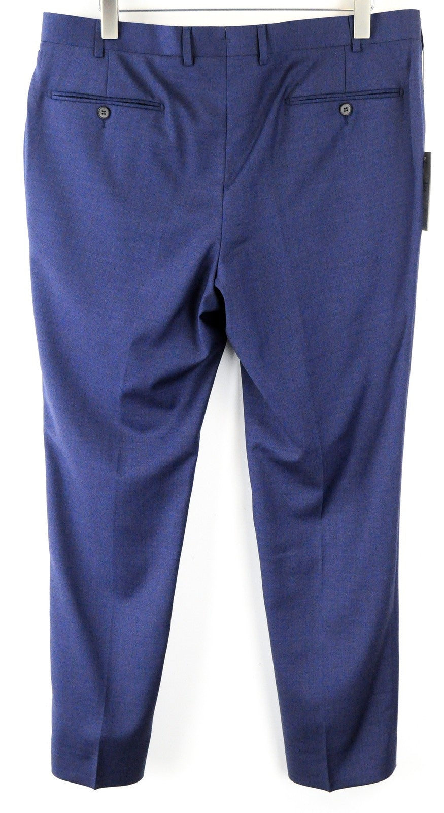 SUITSUPPLY  Mens Blue Wool UK38S Classic Pleated Classic Trousers