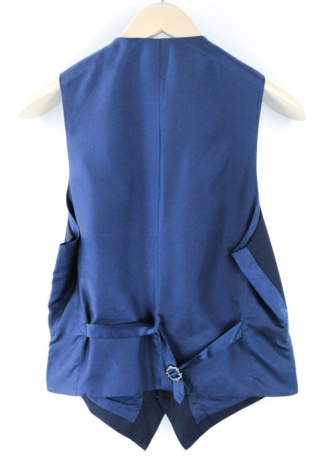 SUITSUPPLY Lazio Waistcoat UK34 Blue  Wool Mens Smart Classic Vest