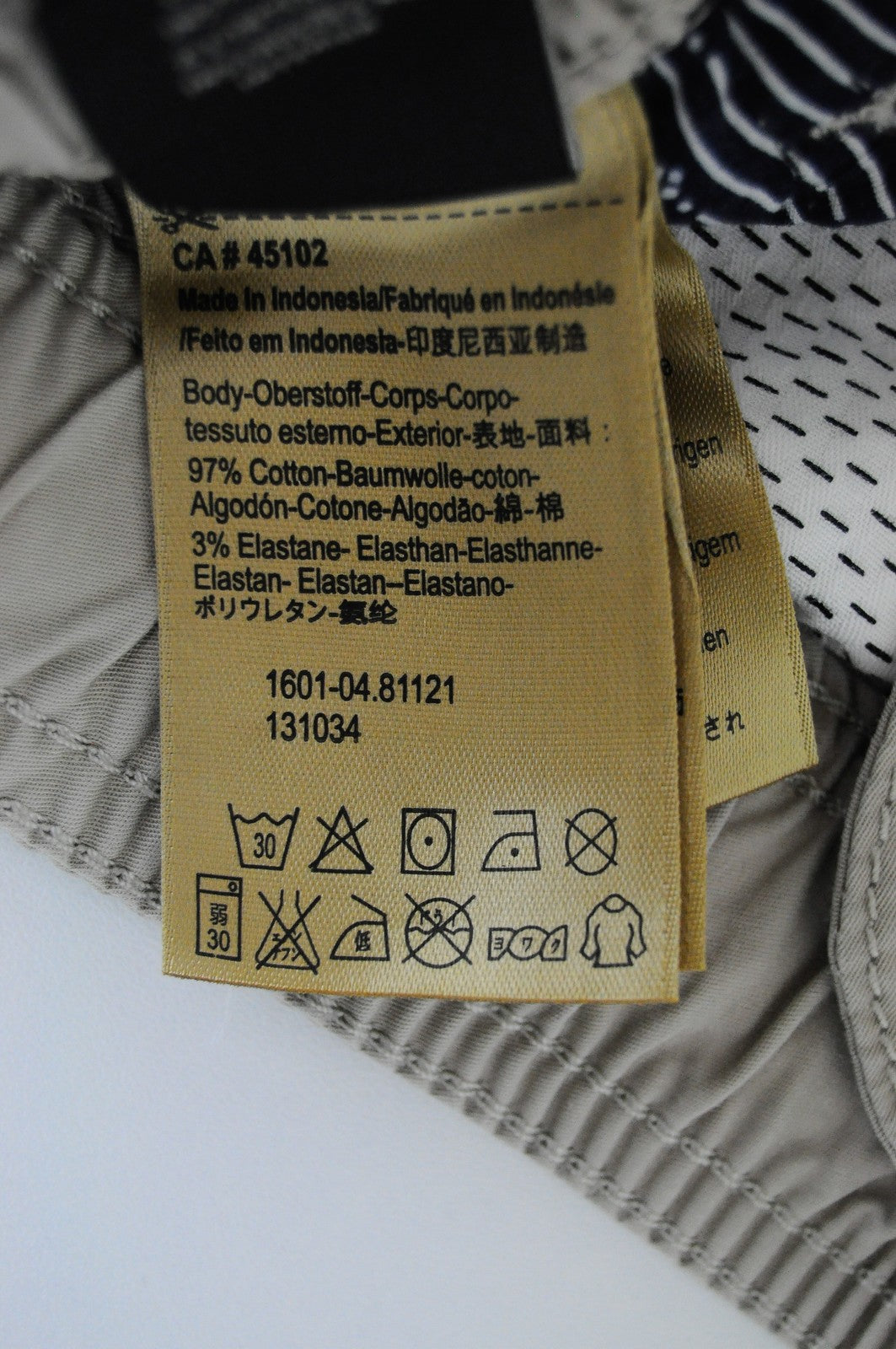 SCOTCH &amp; SODA Couture W28 pilki vyriški krovininiai šortai su keliomis kišenėmis ir tampriais gobtuvais 