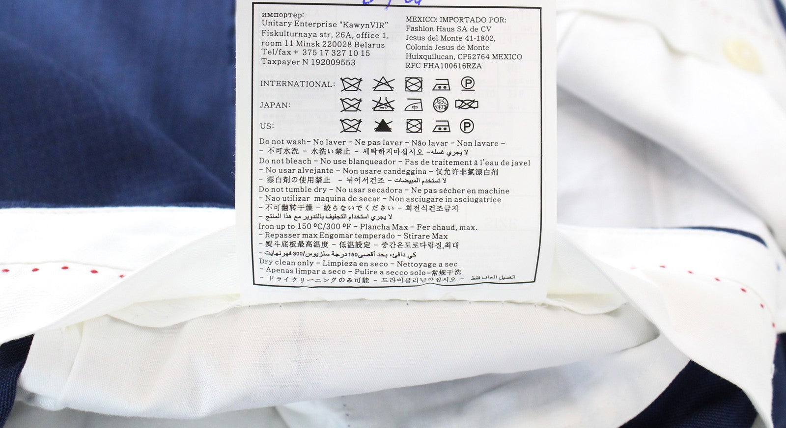 SUITSUPPLY Sienna Wool Trousers UK48S Blue Mens Classic Pleated Classic Pants