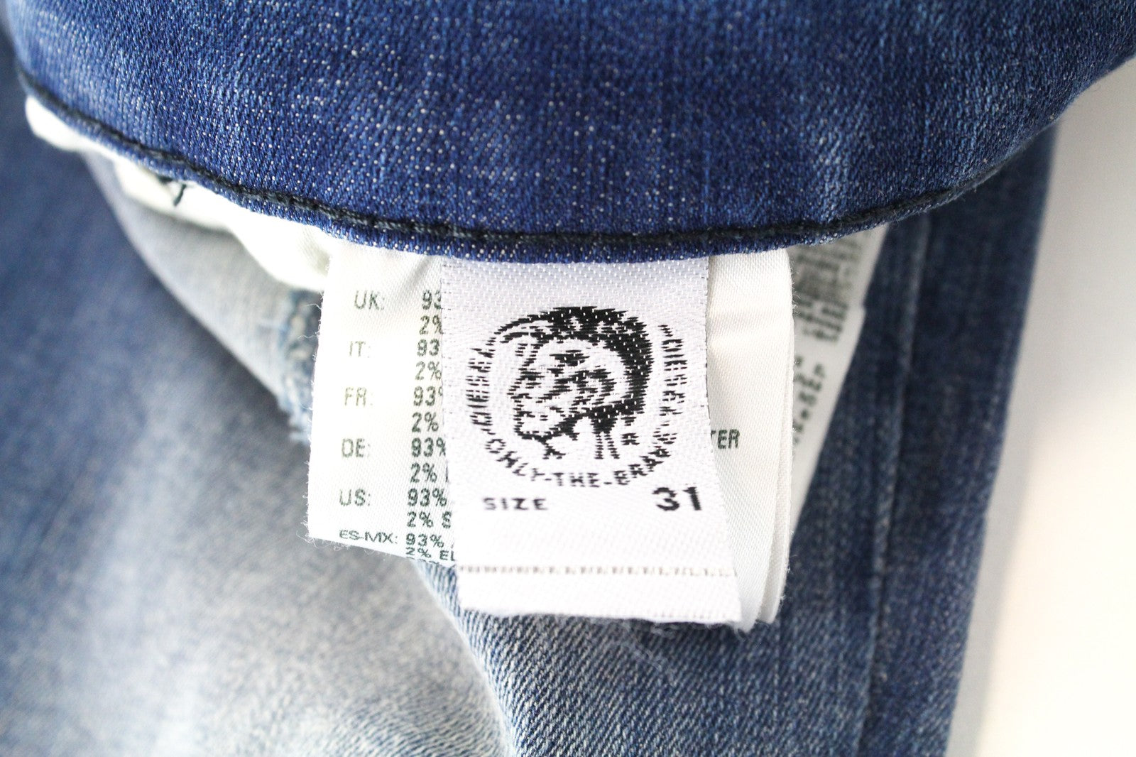 DIESEL Slandy 084MU Women's W31/L32 Skinny Fit Distressed Denim Jeans Blue