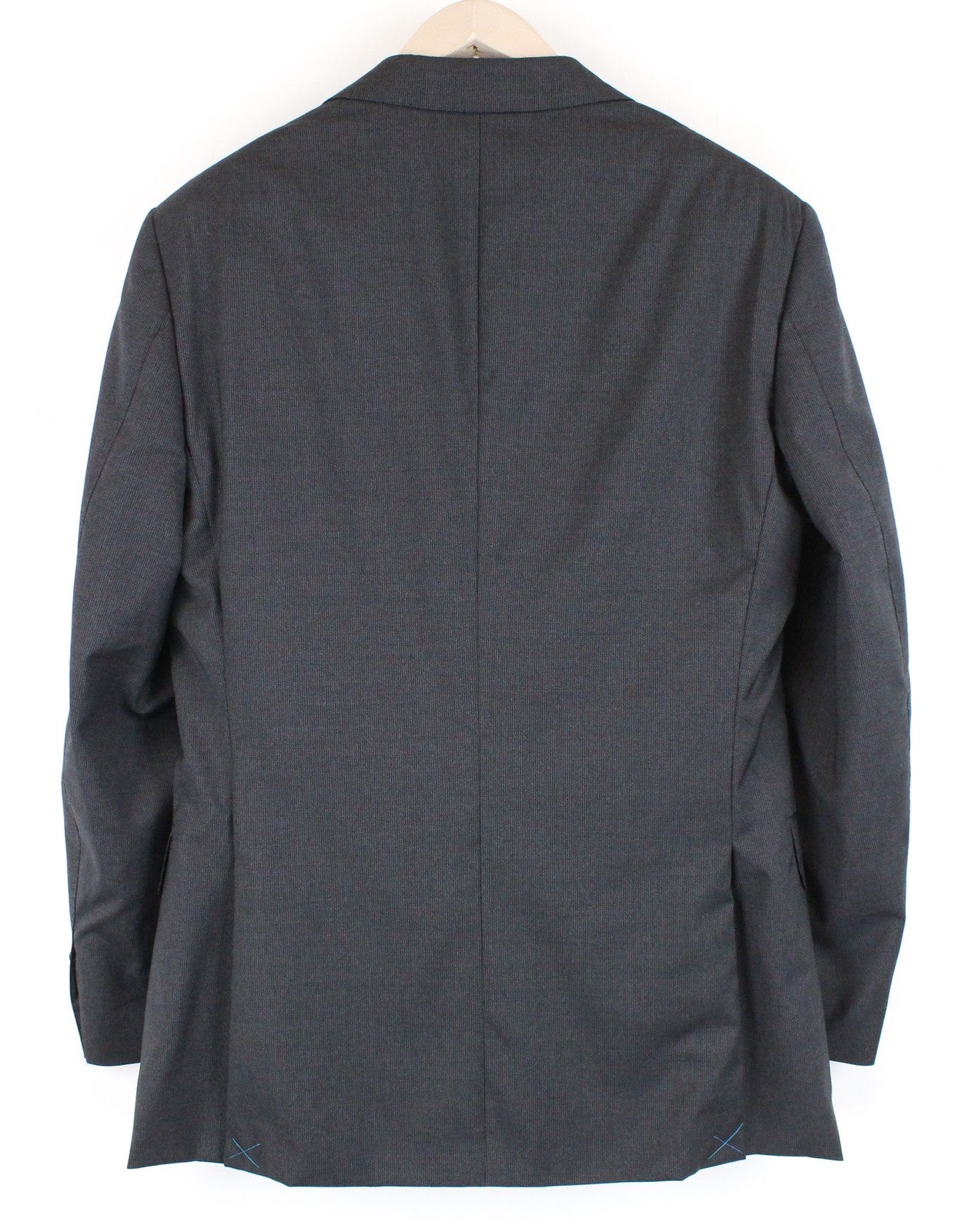 SUITSUPPLY Napoli Mens Grey Super  Wool Blazer UK38R Pinstripe Buttons