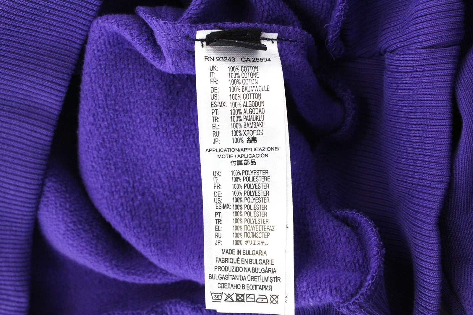 DIESEL F-Arap Felpa moteriškas XS dydžio violetinis megztinis su ištrauktomis rankovėmis 