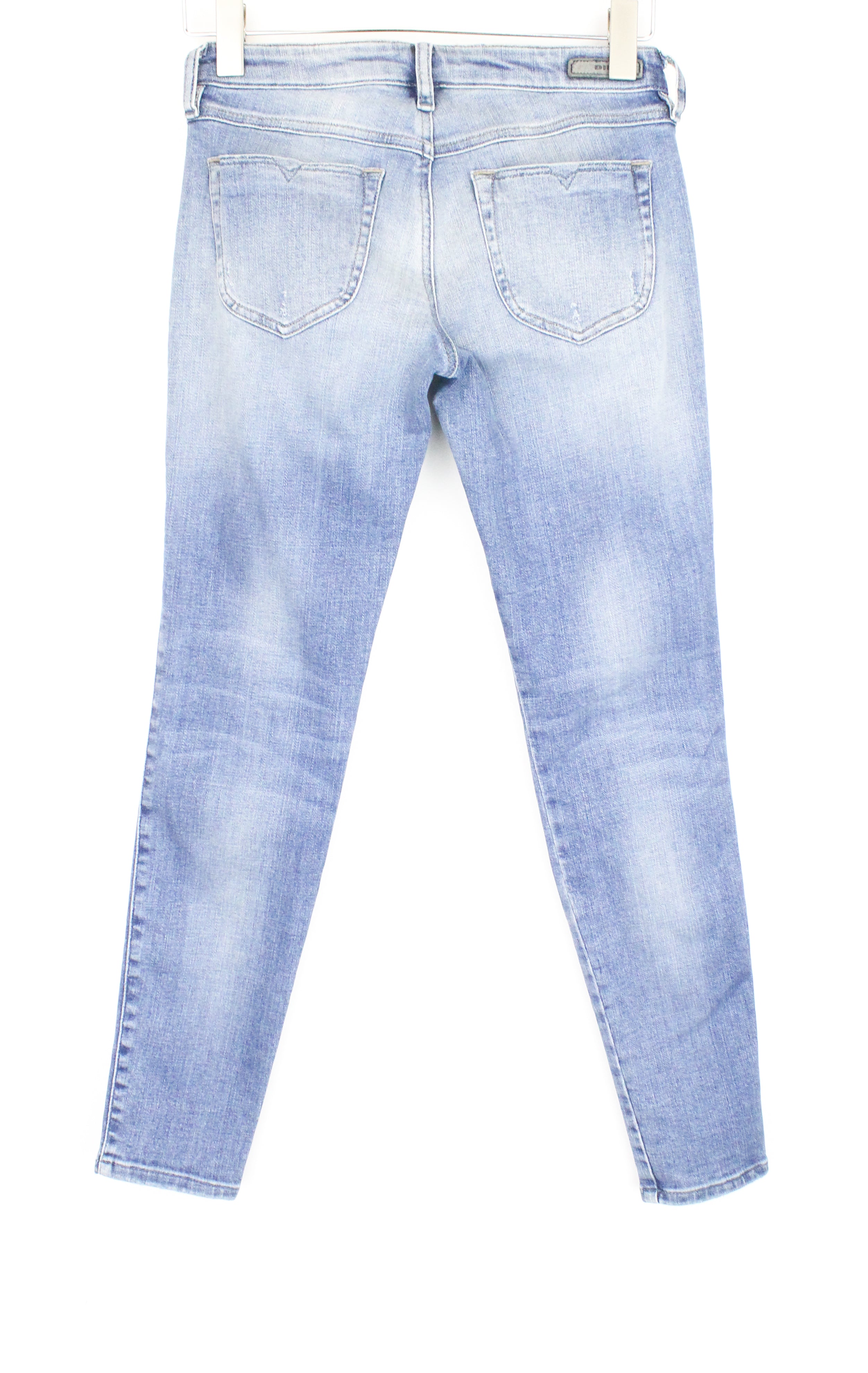 DIESEL Gracey 084GL Women's W26/L30 Skinny Distressed Low Waist Slim Jeans