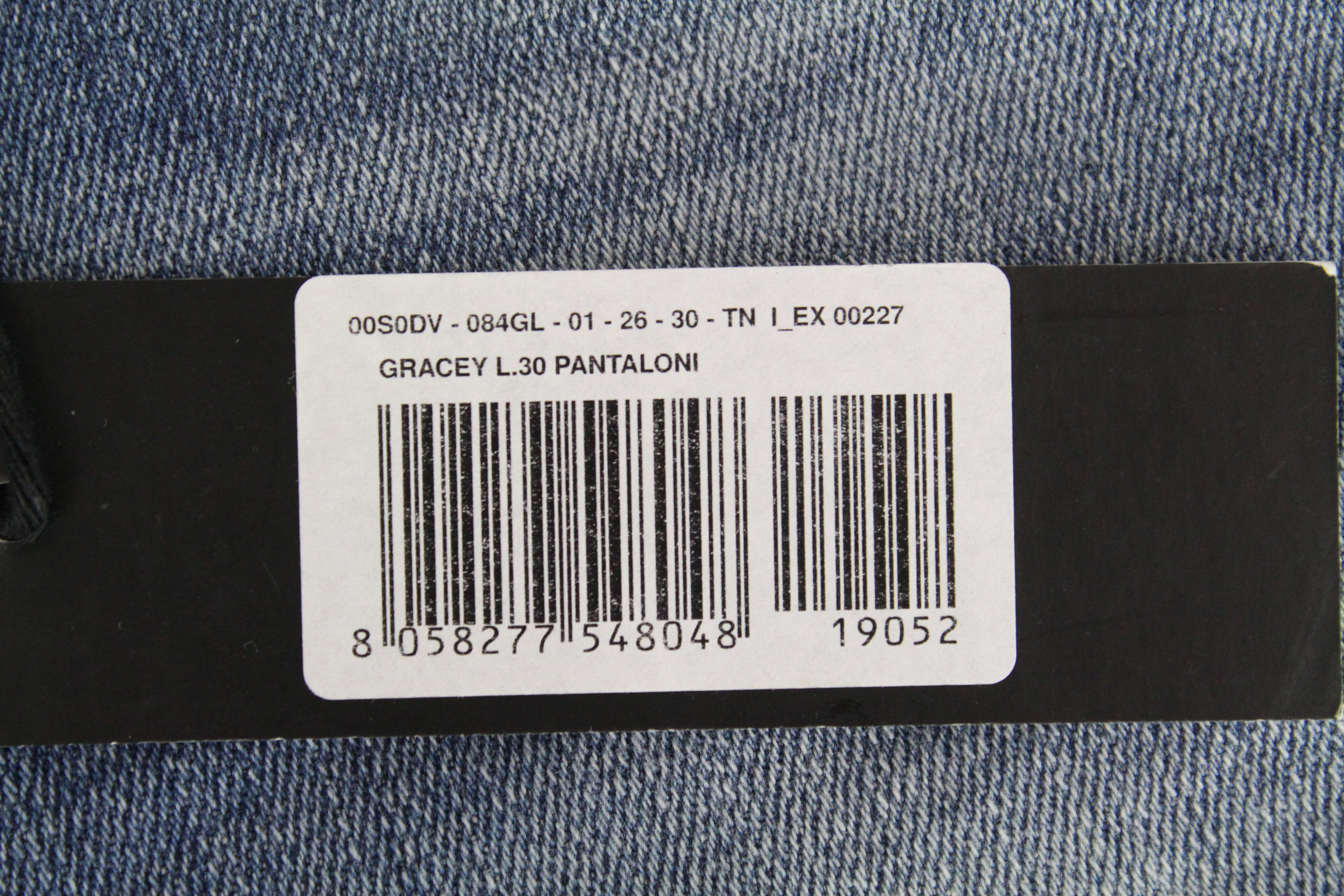 DIESEL Gracey 084GL Women's W26/L30 Skinny Distressed Low Waist Slim Jeans