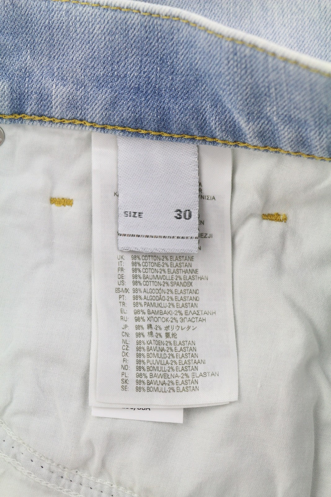 DIESEL 2019 D-Strukt 0GDAM vyriški džinsai W30/L34 Slim vidutinio juosmens, skalbti 