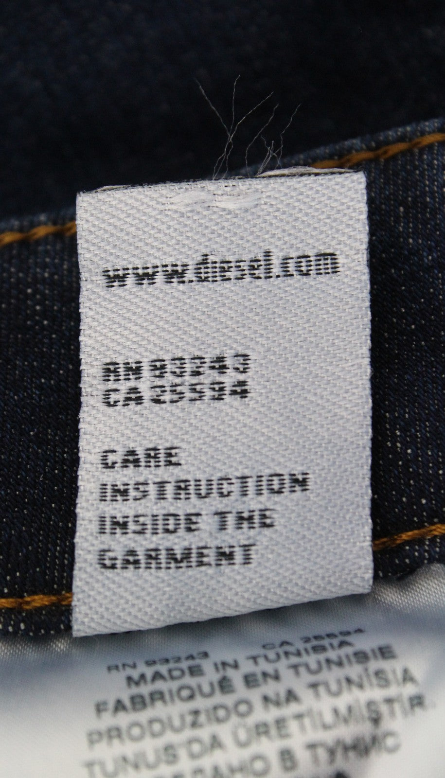 DIESEL D-Luhic-SP-NE 069IU vyriški W32 siaurėjantys sportiniai džinsai su kontrastingomis detalėmis 