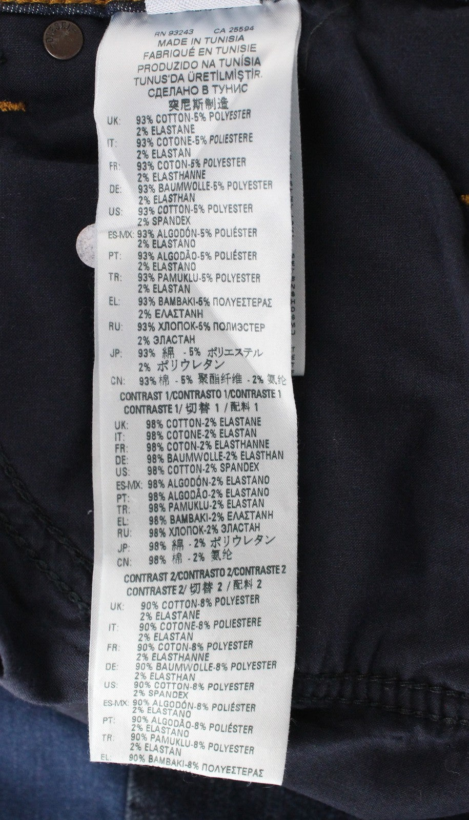 DIESEL D-Luhic-SP-NE 069IU vyriški W32 siaurėjantys sportiniai džinsai su kontrastingomis detalėmis 