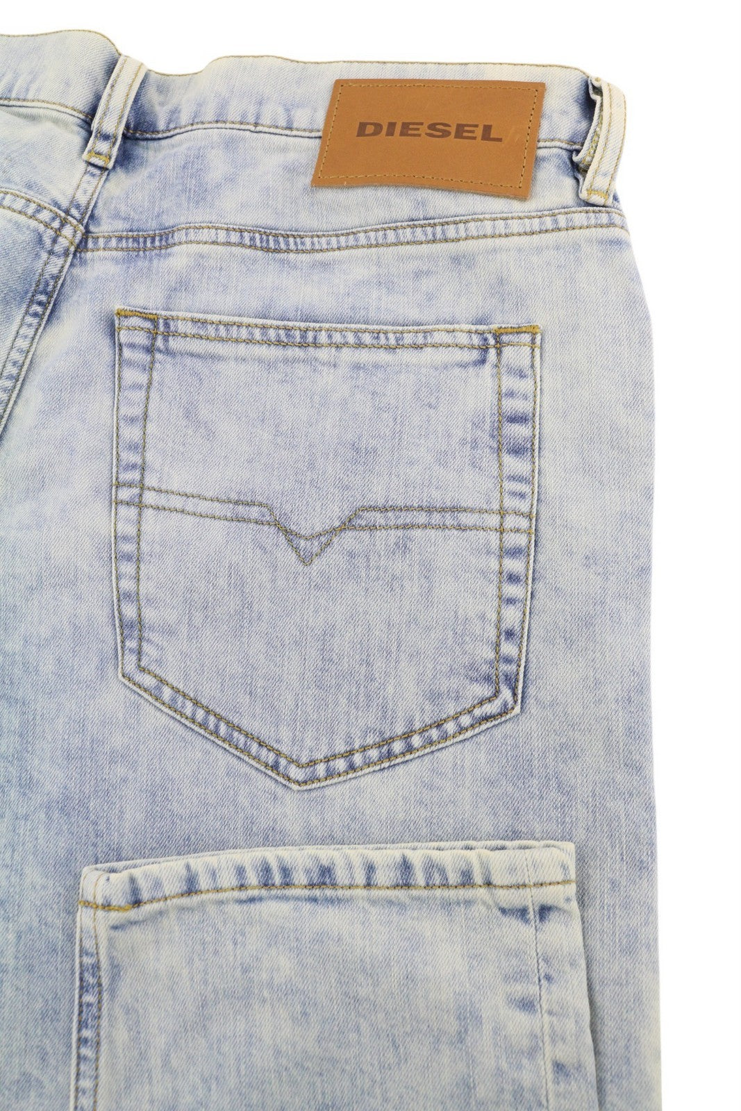 DIESEL D-Luster 0GDAM Mens Jeans W33/L32 Slim  Stretch Buttoned Washed Blue