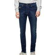 DIESEL D-Luster 009ML vyriški džinsai W30/L32 Slim Stretch su sagomis, mėlyni 