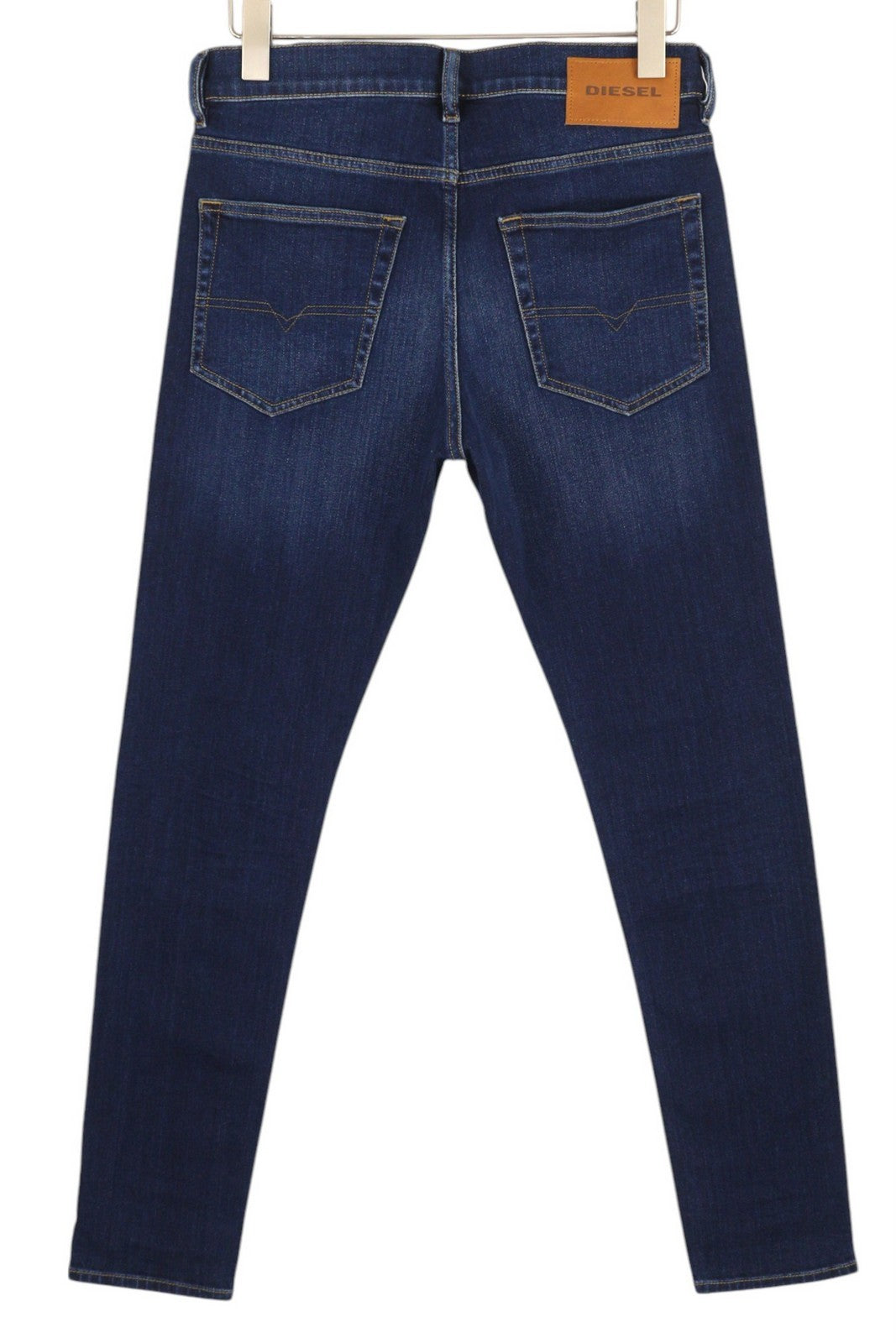 DIESEL D-Luster 009ML vyriški džinsai W30/L32 Slim Stretch su sagomis, mėlyni 