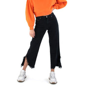 DIESEL Niclah-F 084TC Women's W25/L32 High Waisted Straight Jeans Distressed