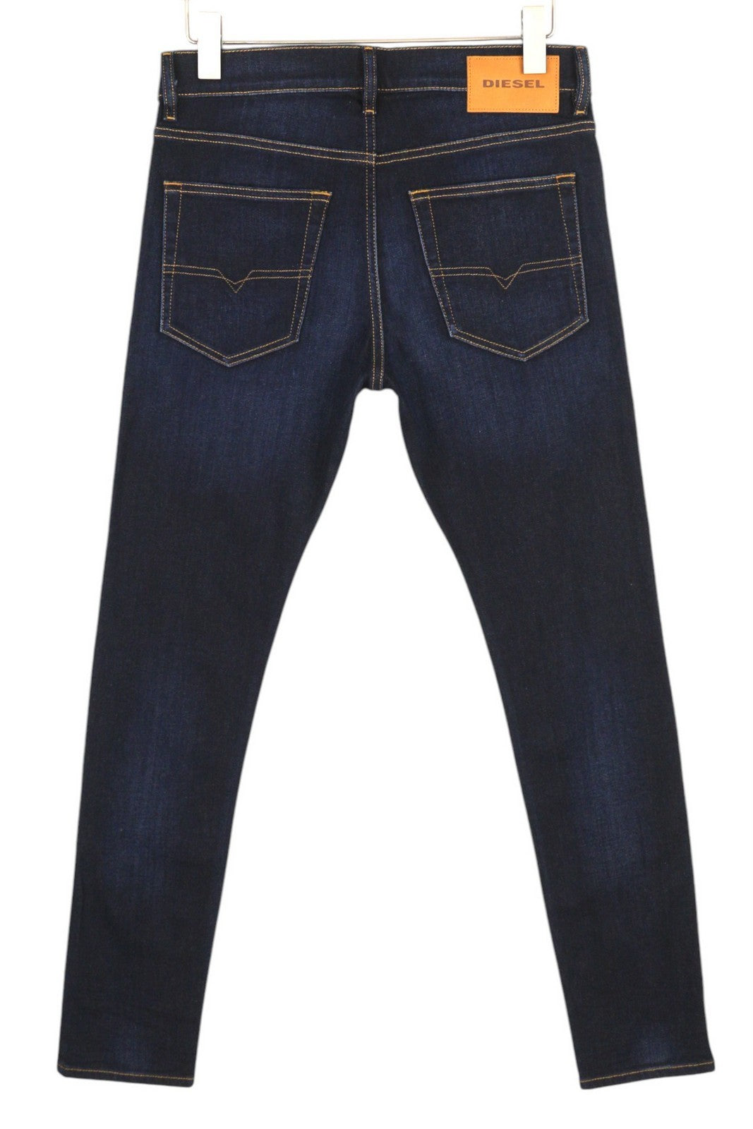 DIESEL D-Luster 009ZS vyriški džinsai W31/L32 Slim Stretch su sagomis, mėlyni 