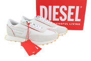 DIESEL S-Racer LC vyriški sportbačiai, šviesiai balti, odiniai, suvarstomi, EU45, RRP – 195 € 