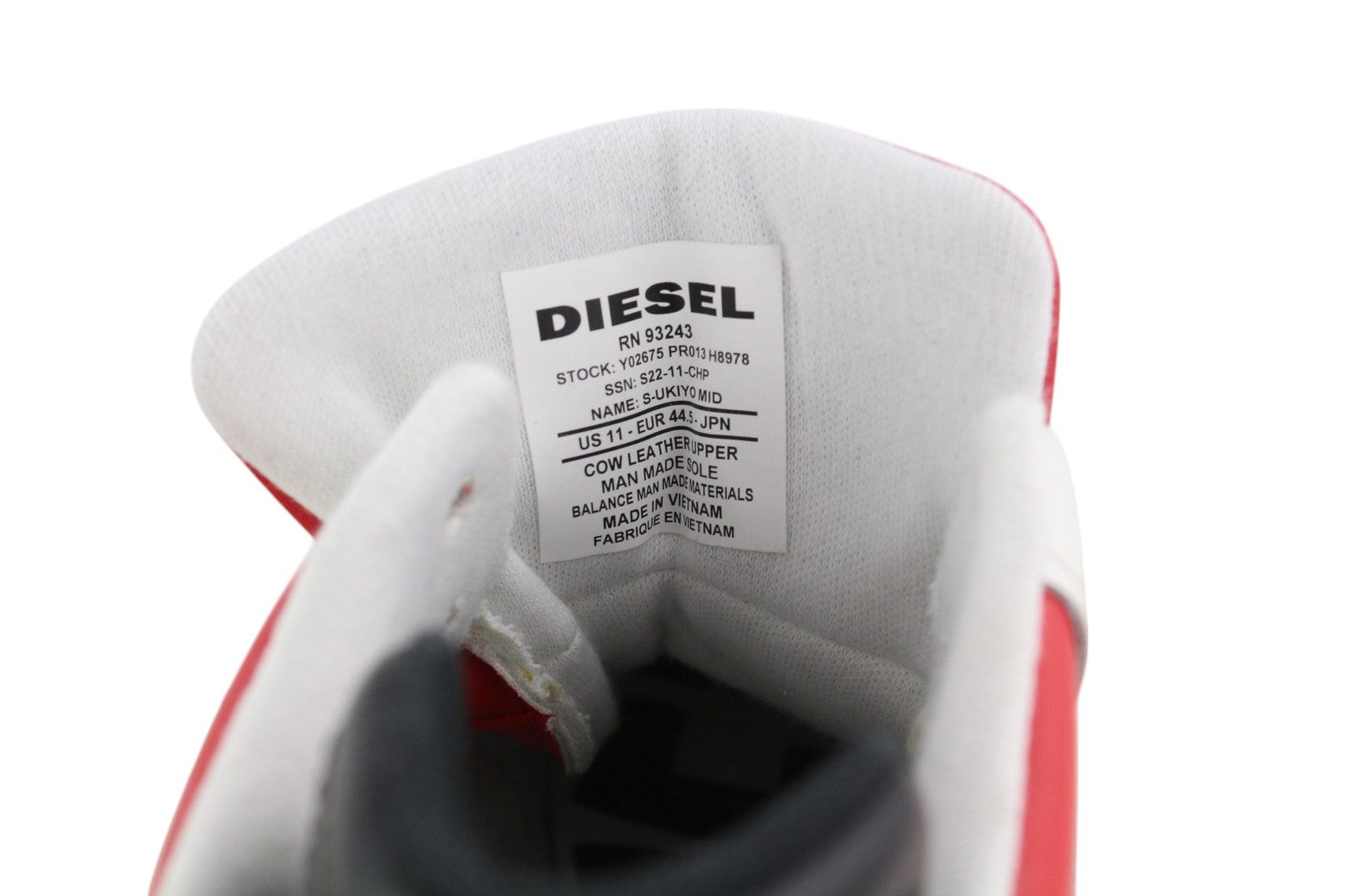 DIESEL S-Ukiyo Mid vyriški sportbačiai, šviesios karvės odos, 44,5 dydžio, RRP – 140 € 