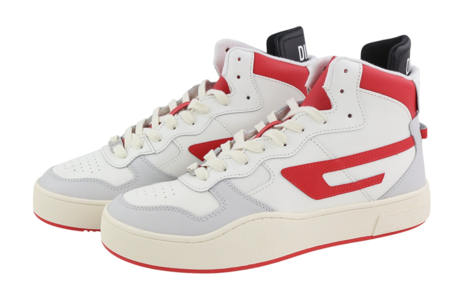 DIESEL S-Ukiyo Mid vyriški sportbačiai, šviesios karvės odos, 44,5 dydžio, RRP – 140 € 