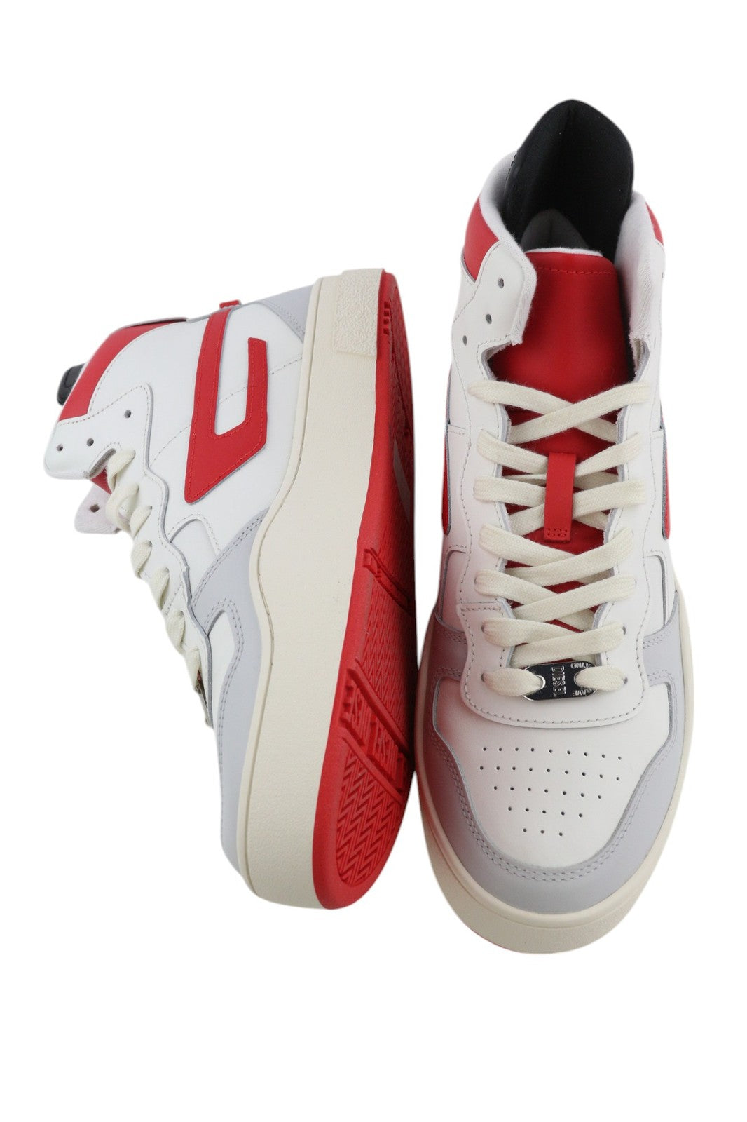 DIESEL S-Ukiyo Mid vyriški sportbačiai, šviesios karvės odos, 44,5 dydžio, RRP – 140 € 