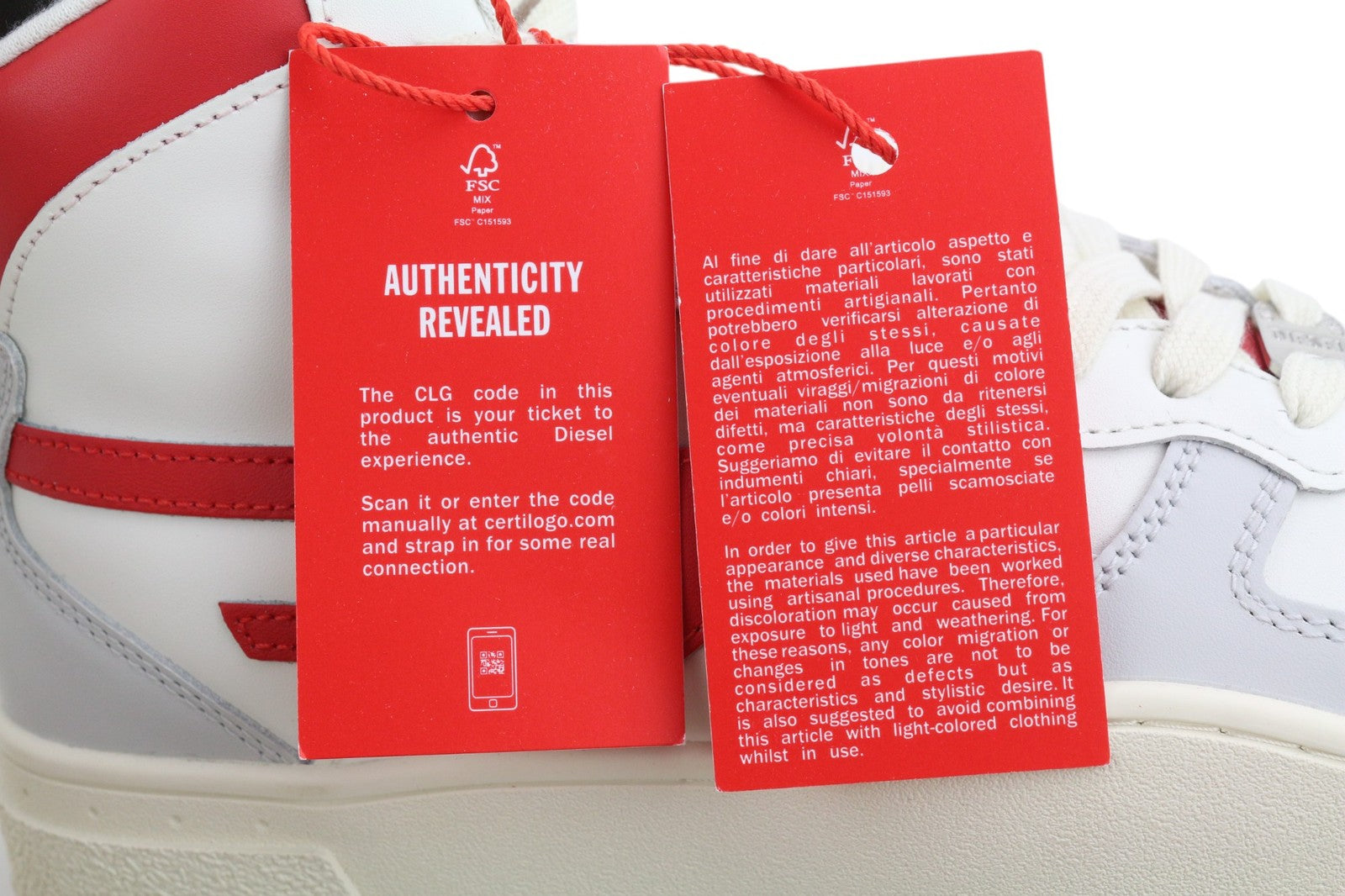 DIESEL S-Ukiyo Mid vyriški sportbačiai, šviesios karvės odos, EU42, RRP 140 € 