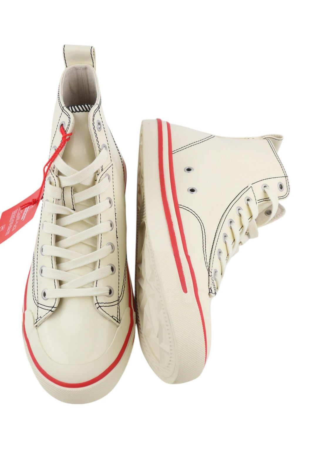 DIESEL S-Athos Mid vyriški sportbačiai, 44,5 dydžio, su dengta danga, RRP 175 €, migdolų nosis 