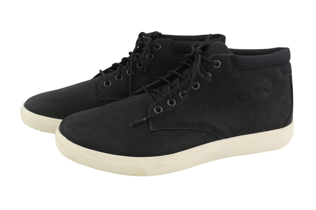 TIMBERLAND A23TM vyriški batai EU44/45 juodi odiniai migdolų nosys su raišteliais 