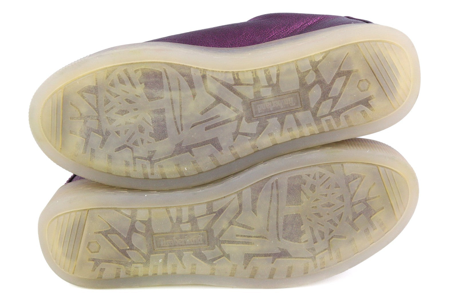 TIMBERLAND A252G moteriški sportbačiai EU37 EU38 blizgančios violetinės odos žemapadžiai su raišteliais 