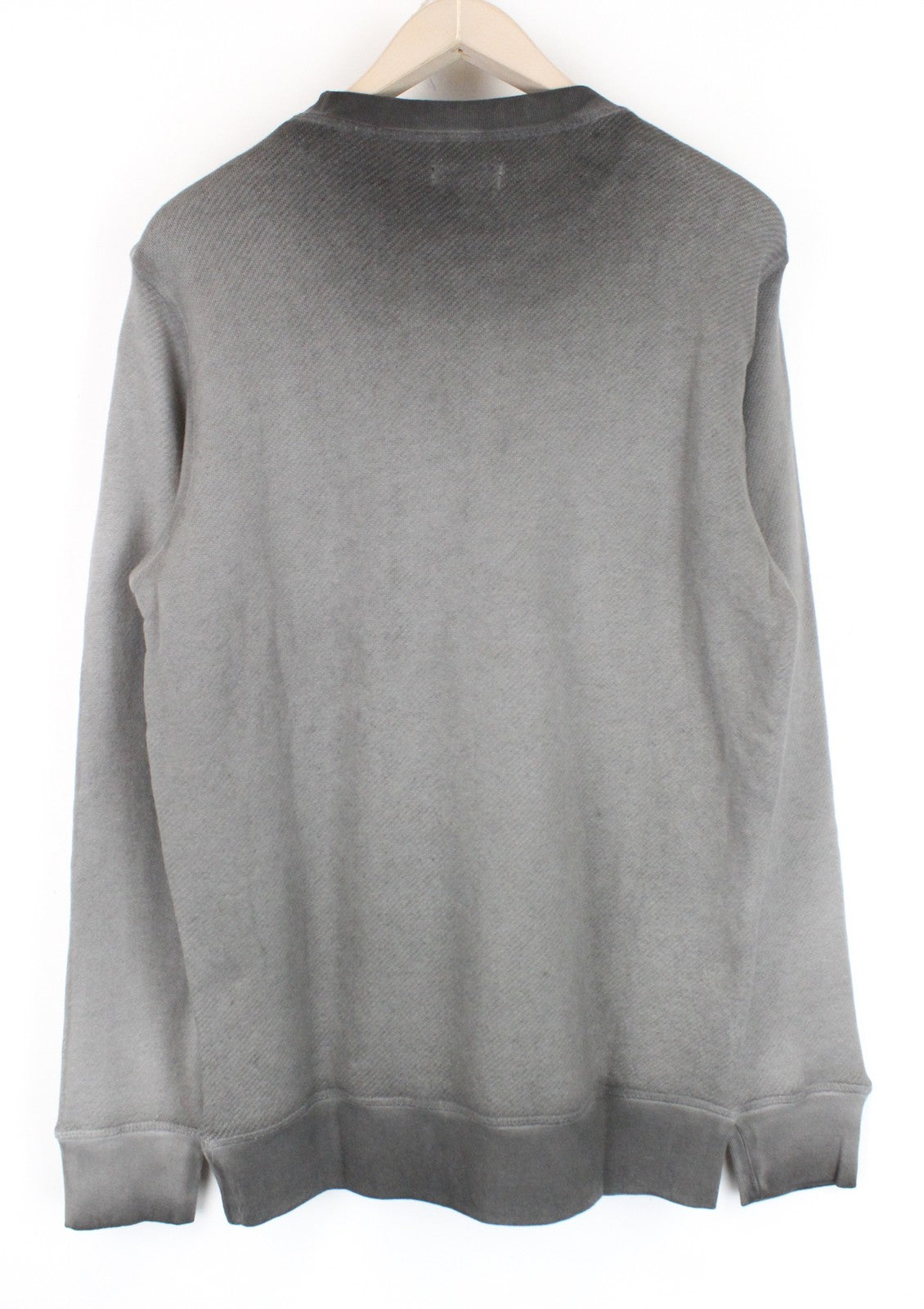 DIESEL A-Joe-AD vyriškas M dydžio megztinis su logotipu ir pilku megztiniu laisvalaikio stiliaus. 