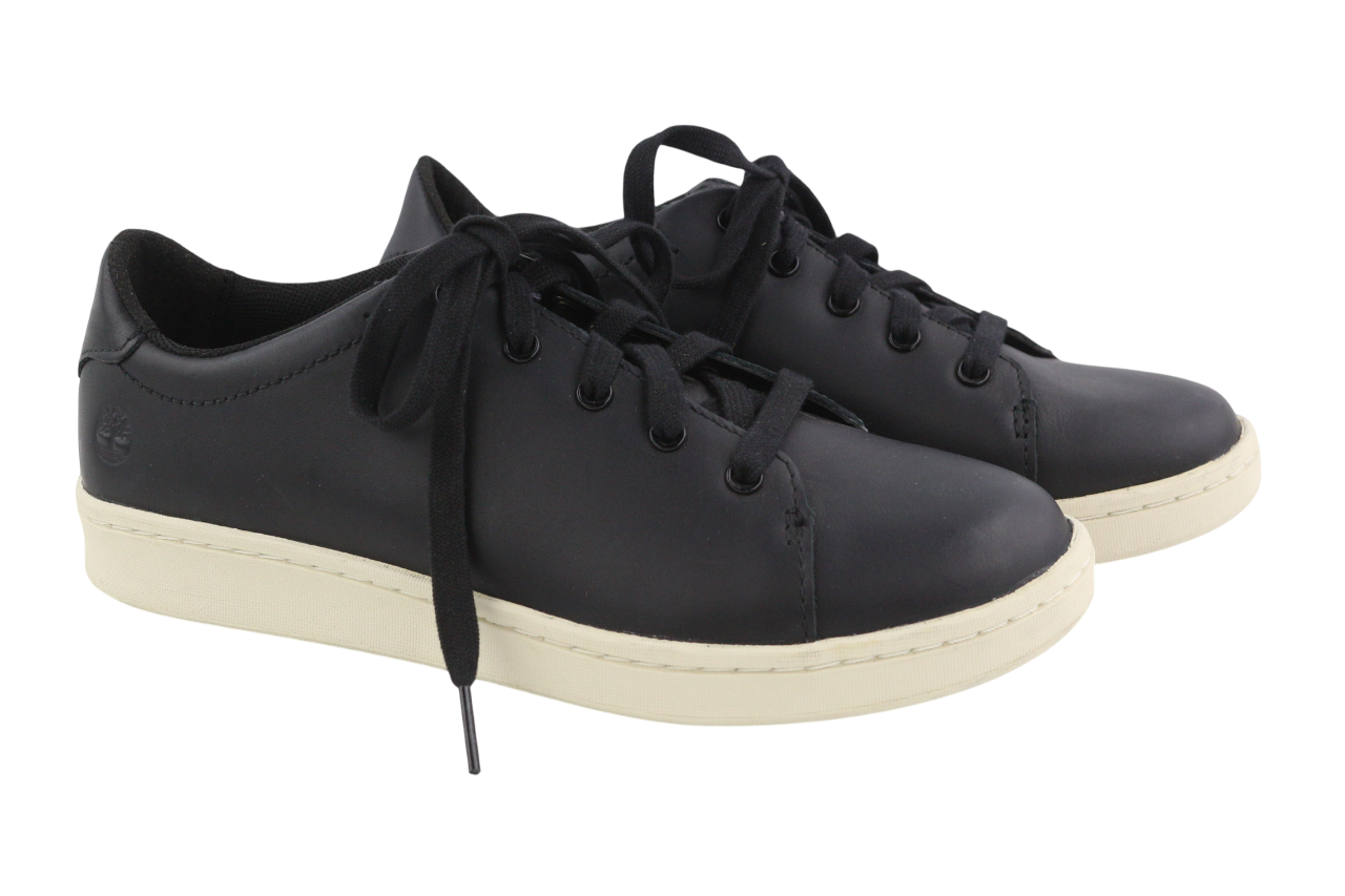 TIMBERLAND A2G8A Womens Sneakers EU37-EU38 Black Leather Low Top ReBOTL
