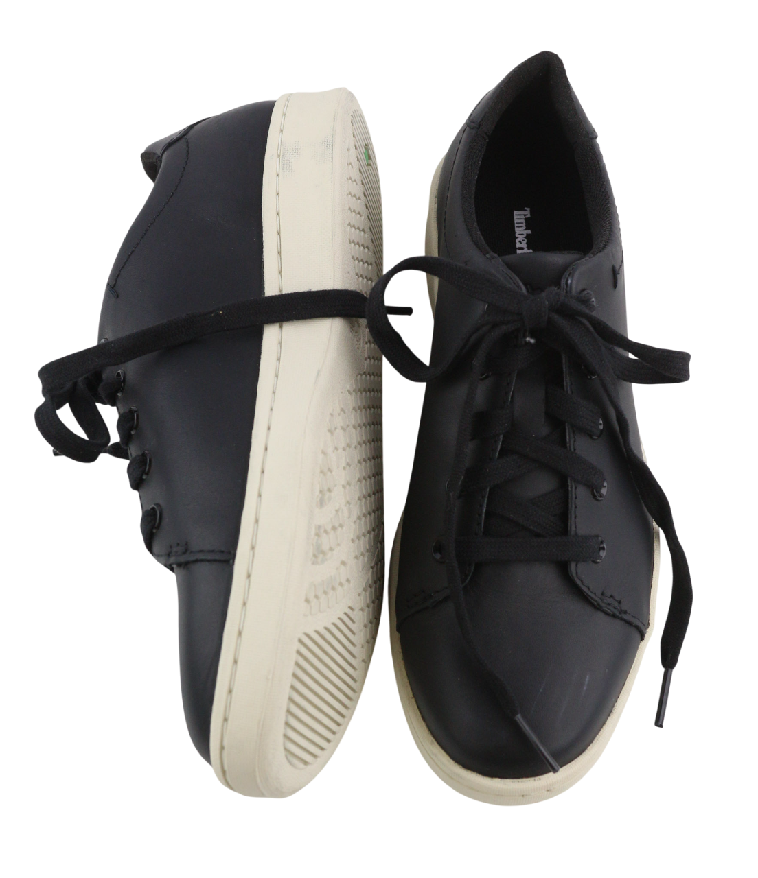 TIMBERLAND A2G8A Womens Sneakers EU37-EU38 Black Leather Low Top ReBOTL
