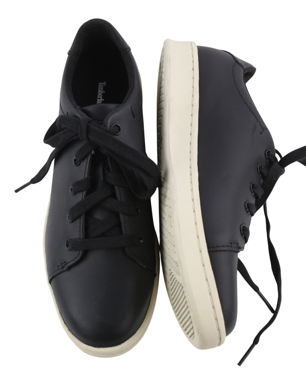 TIMBERLAND A2G8A Womens Sneakers EU37-EU38 Black Leather Low Top ReBOTL
