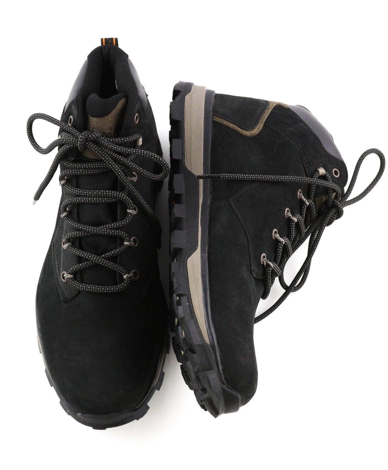 TIMBERLAND A2E5K vyriški batai EU46 EU47.5 juodi odiniai migdolų nosys su nėriniuotais galais, ReBOTL 