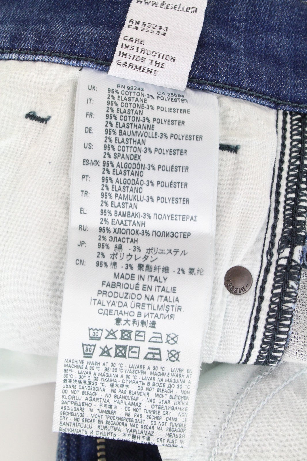 DIESEL D-Reeft-T 0870O vyriški W26 Jogg aptempti sportiniai džinsai berniukams