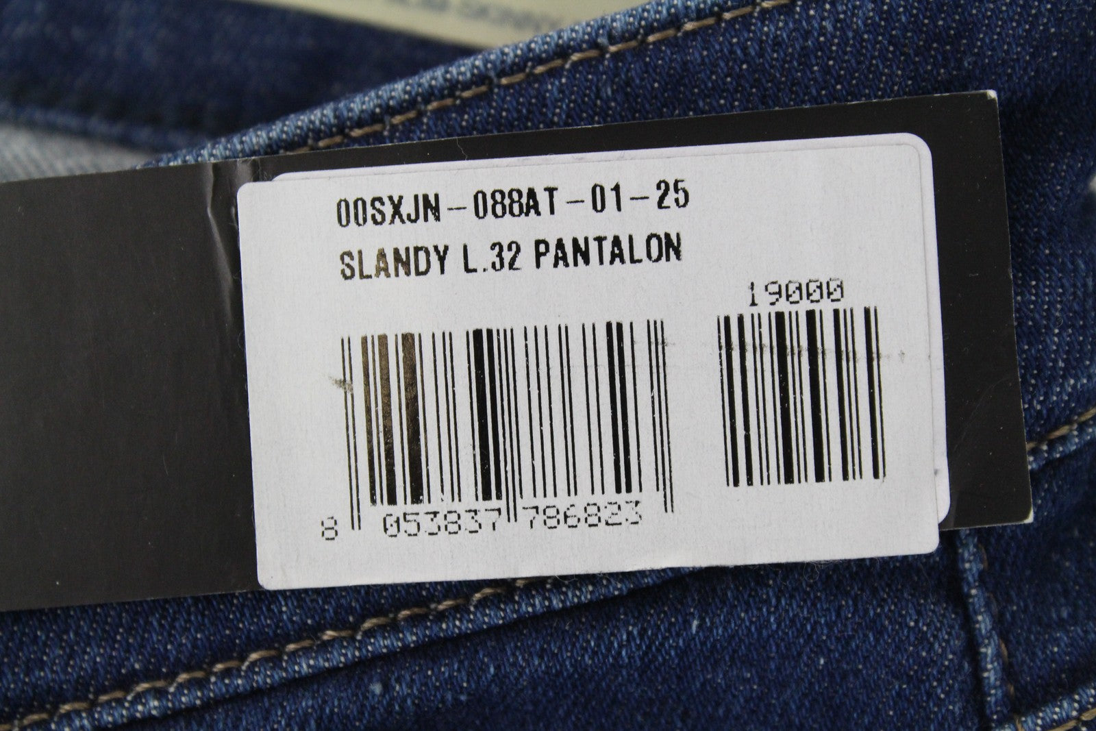 DIESEL Slandy 088AT Women's W25/L32 Blue Skinny Fit Jeans Distressed Hems