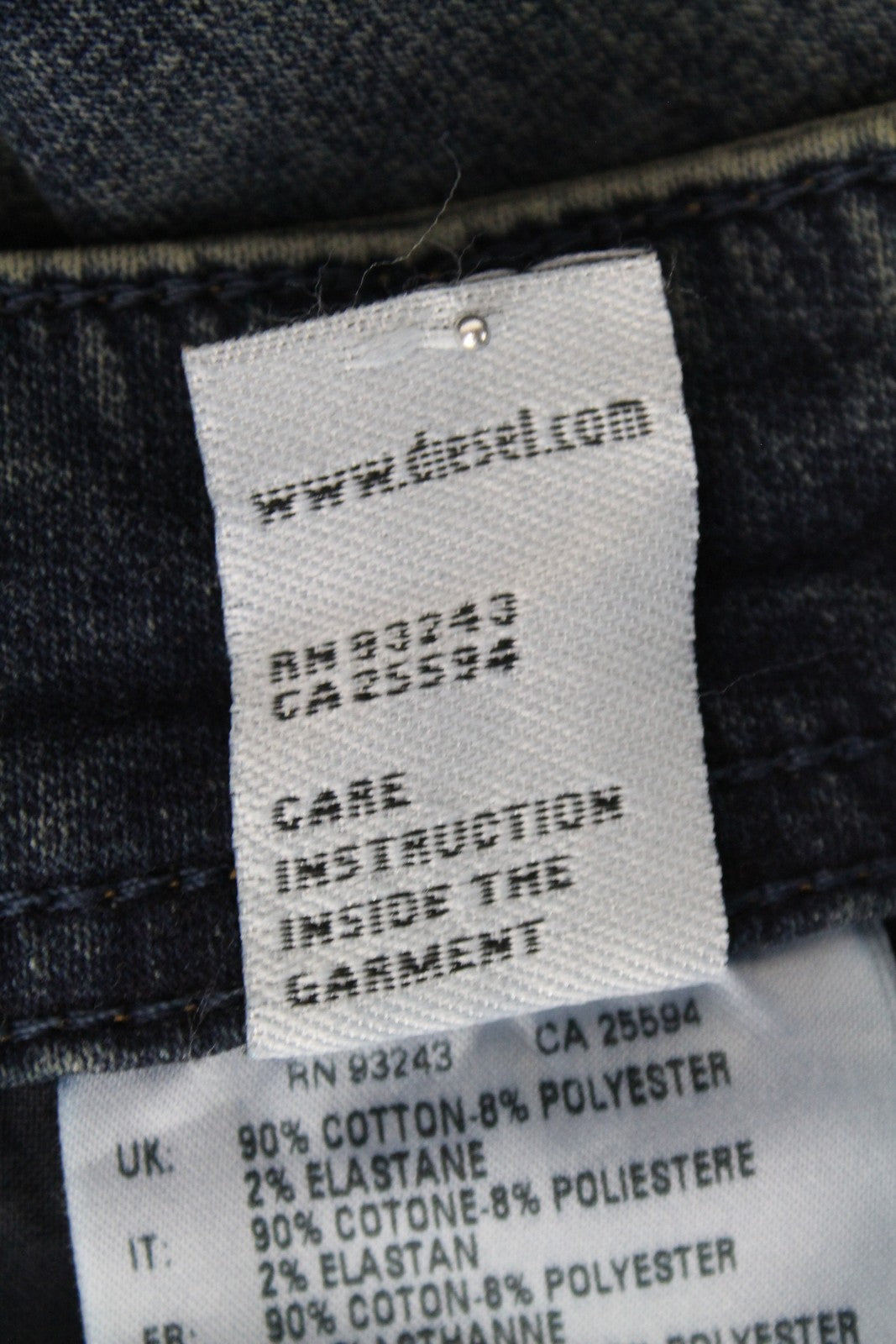 DIESEL Narrot CB-NE 0699V vyriški W28 Slim Jogg dėmėti sportiniai džinsai su dėmėmis ir prakaitu 