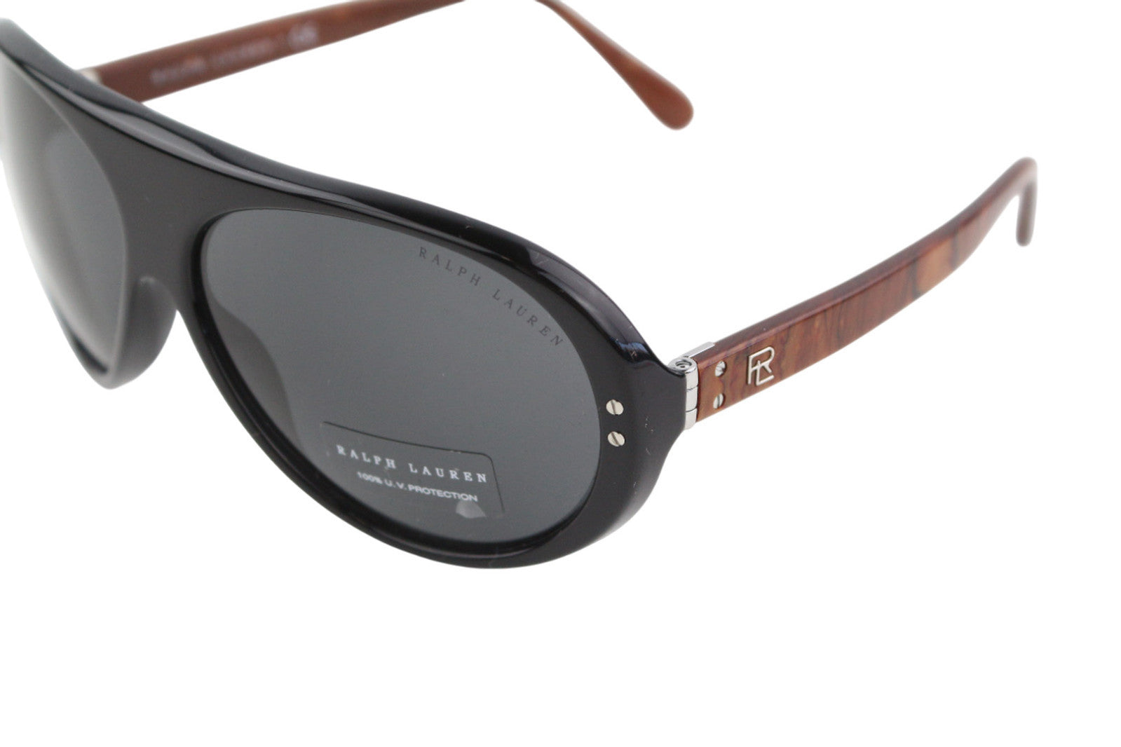 RALPH LAUREN moteriški akiniai nuo saulės 0RL8194 su blizgia juoda spalva, apsauga nuo UV spindulių, rekomenduojama mažmeninė kaina – 160 € 