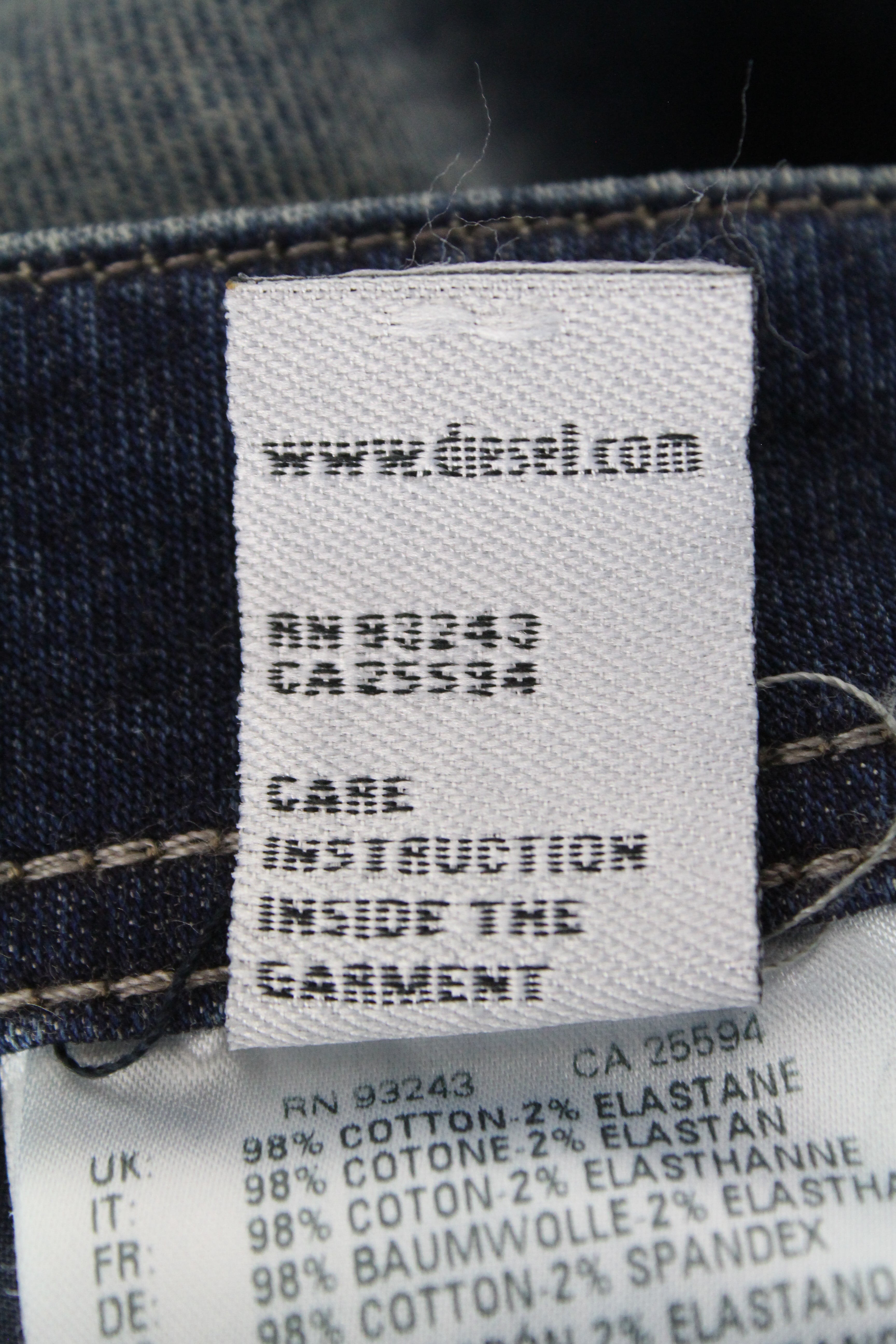 DIESEL Narrot-T ​​084PU vyriški W31 džinsai Slim Distressed Washed Sweat Jogg 