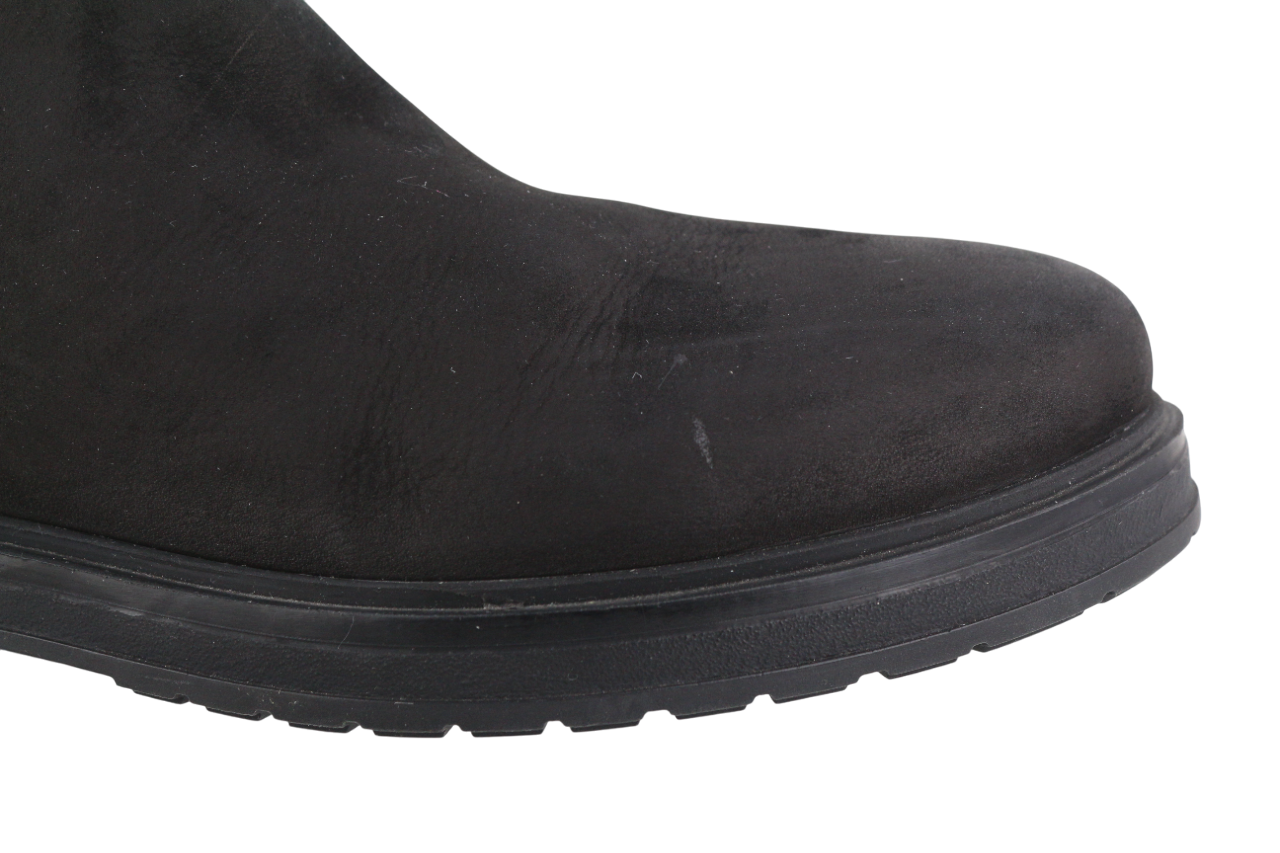 TIMBERLAND moteriški aulinukai EU37.5 UK4.5 juodi odiniai migdolų noselės guminiai „Chelsea“ 