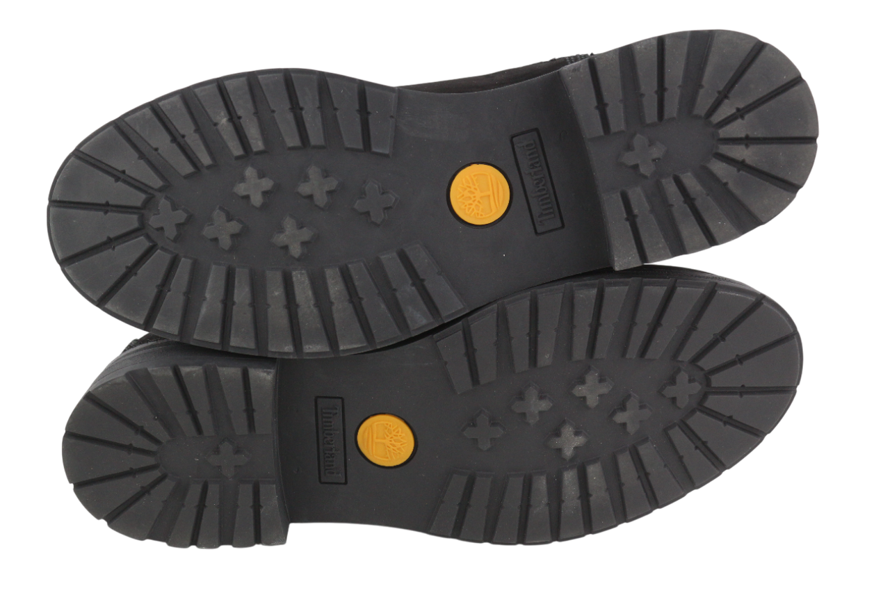 TIMBERLAND moteriški aulinukai EU37.5 UK4.5 juodi odiniai migdolų noselės guminiai „Chelsea“ 