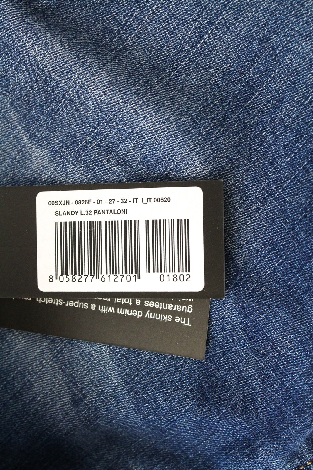 DIESEL Slandy 0826F Women's W27/L32 Slim Fit Skinny Blue Regular Waist Jeans