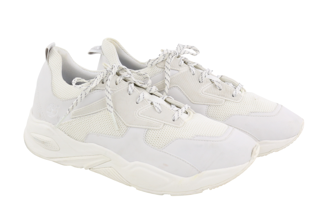 TIMBERLAND A219C moteriški sportbačiai, EU40, UK7, balti, migdolų spalvos, žemakulniai sportbačiai su raišteliais. 