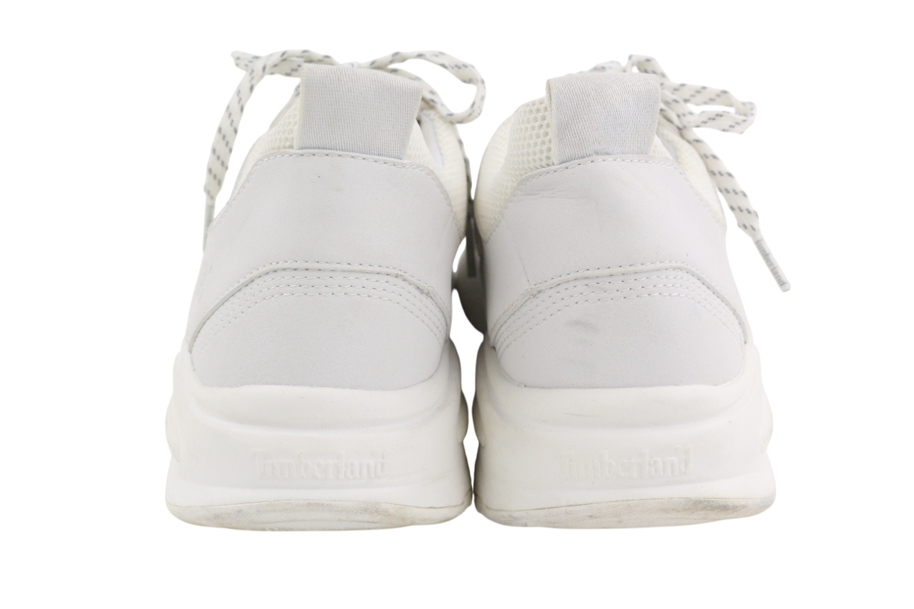 TIMBERLAND A219C moteriški sportbačiai, EU40, UK7, balti, migdolų spalvos, žemakulniai sportbačiai su raišteliais. 