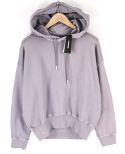 DIESEL F-Magdalena Felpa moteriškas džemperis su gobtuvu S dydžio, violetinis, su gobtuvu ir dirželiais, RRP 175 € 