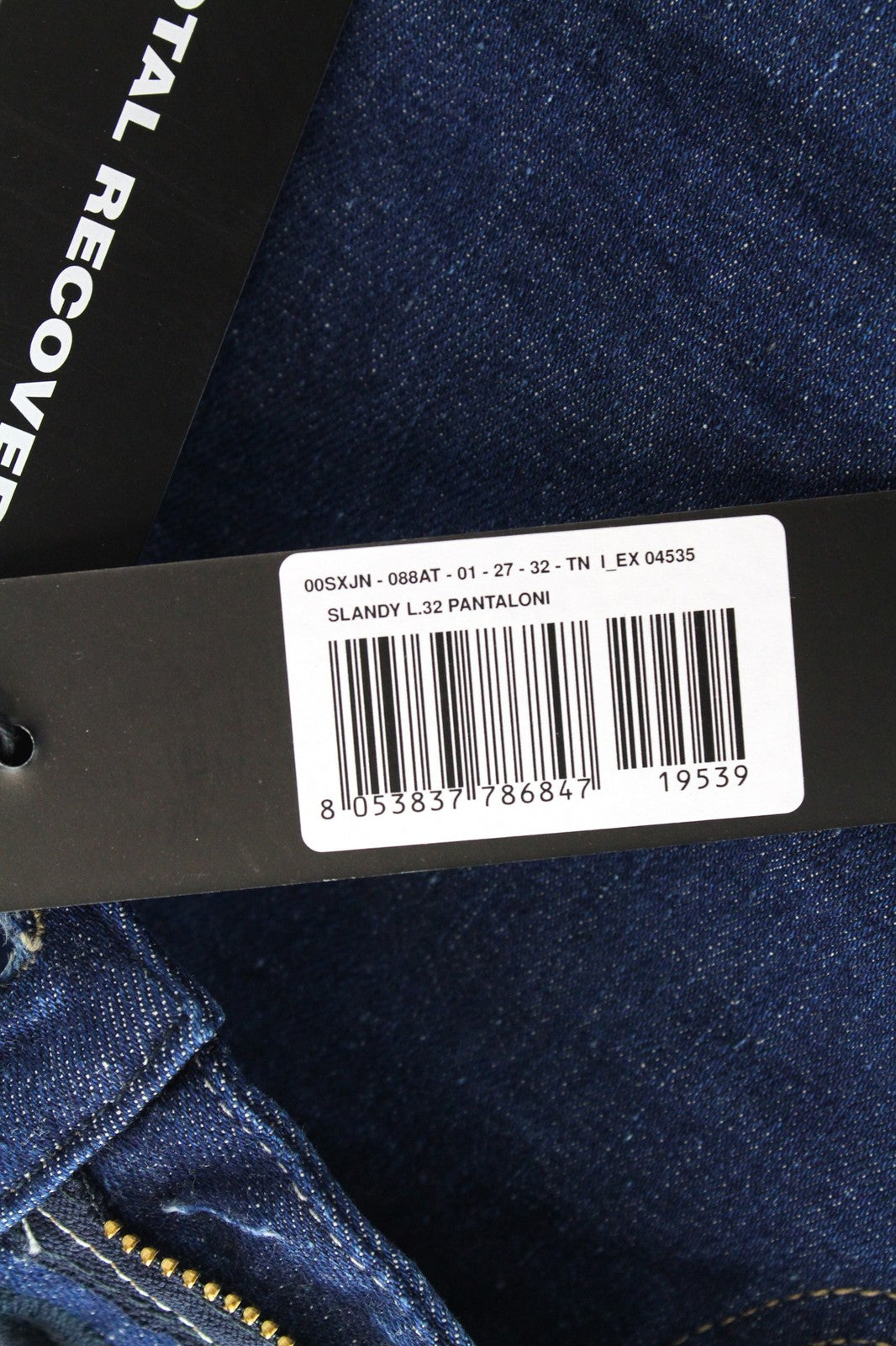 DIESEL Slandy 088AT Women's W27/L32 Blue Jeans Super Skinny Distressed Hems