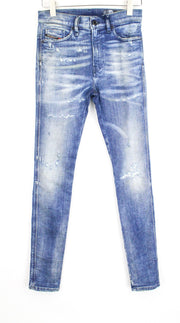 DIESEL D-Reeft-T 0870O vyriški W26 džinsai su aptemptais Jogg Skinny Sweat Boys džinsais 