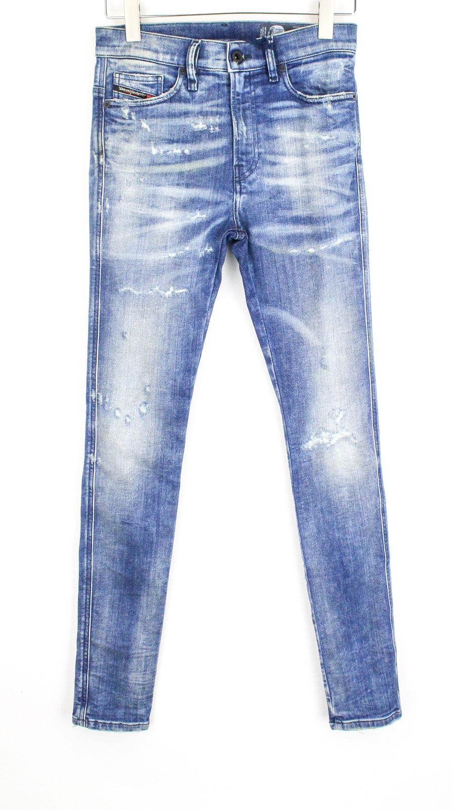 DIESEL D-Reeft-T 0870O vyriški W26 džinsai su aptemptais Jogg Skinny Sweat Boys džinsais 