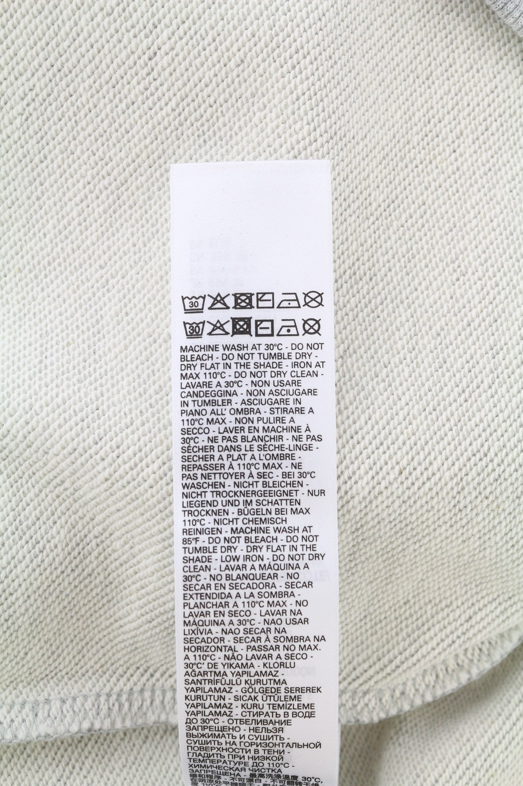 DIESEL S-Girk vyriškas džemperis su S melanžo pilka apvalia kaklo iškirpte ir logotipais 