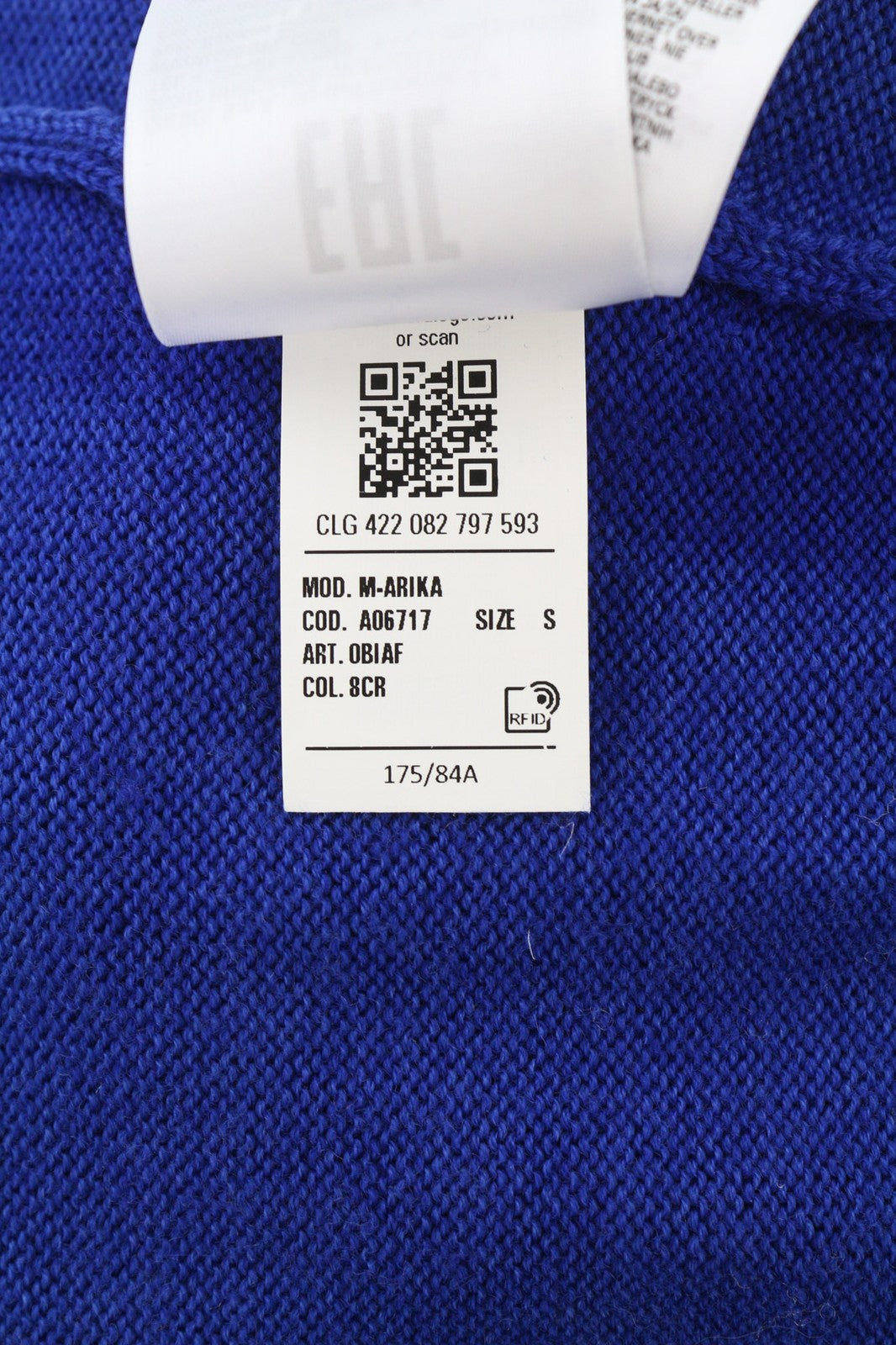 DIESEL M-Arika moteriškas megztinis S dydžio, skalbtos mėlynos spalvos, vilnonis megztinis su sagomis, V formos iškirpte, rekomenduojama kaina – 299 € 