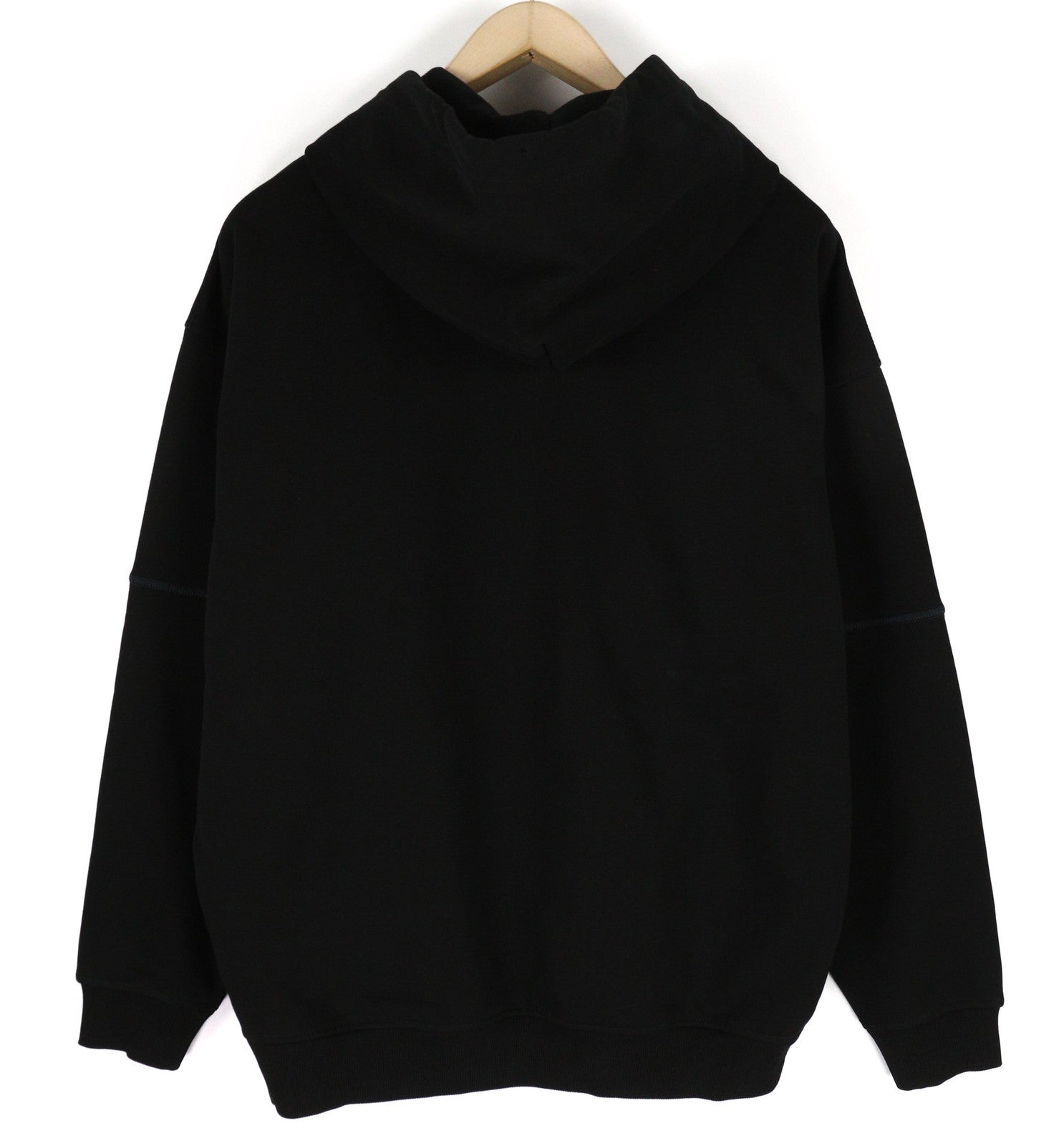 DIESEL S-Muster vyriškas džemperis su gobtuvu M, juodas, kengūros priekyje, su gobtuvu, rekomenduojama kaina – 150 € 