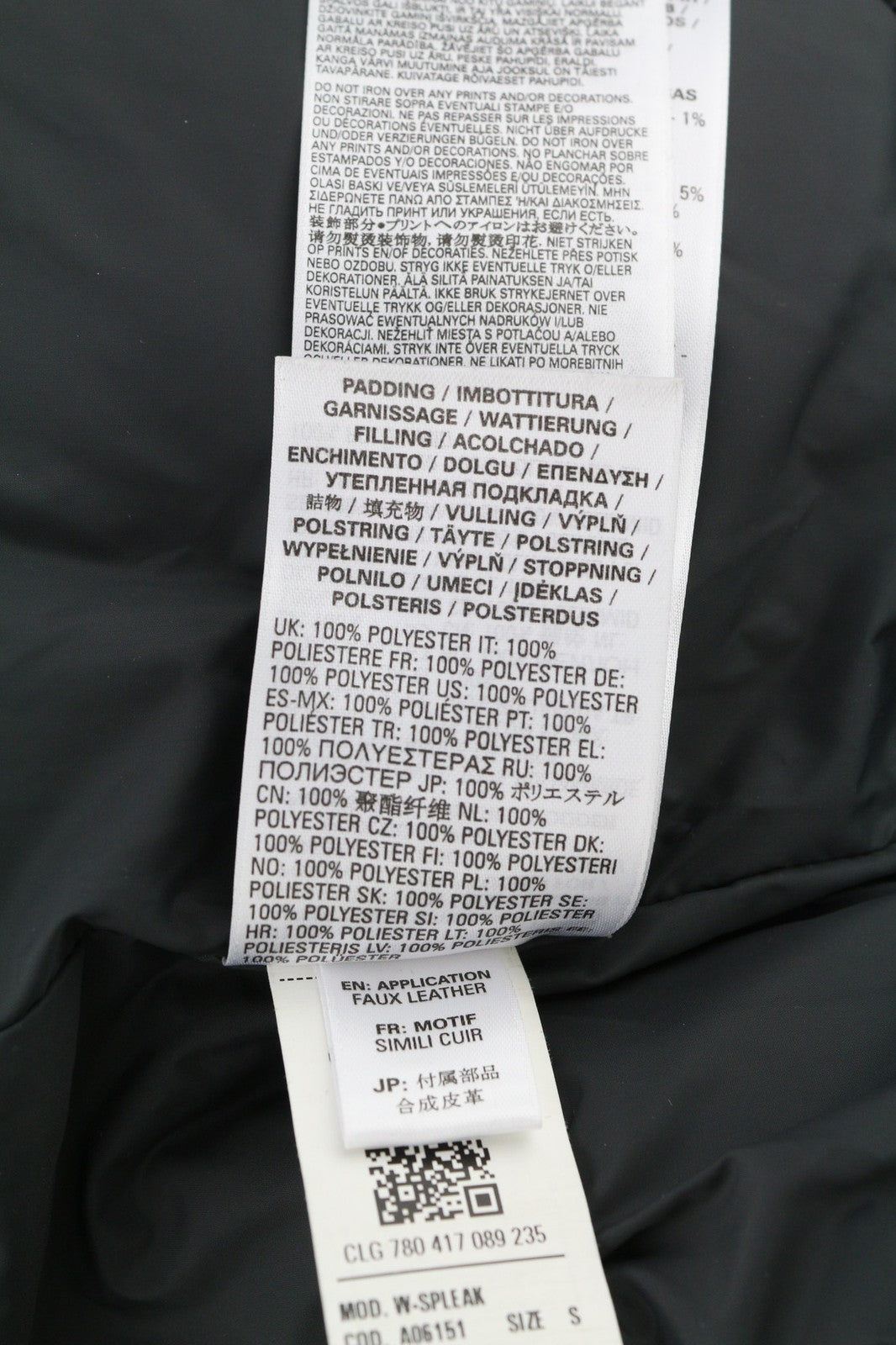 DIESEL W-Spleak vyriška striukė S, juoda, bomber stiliaus, su pamušalu ir izoliacija, RRP 325 € 