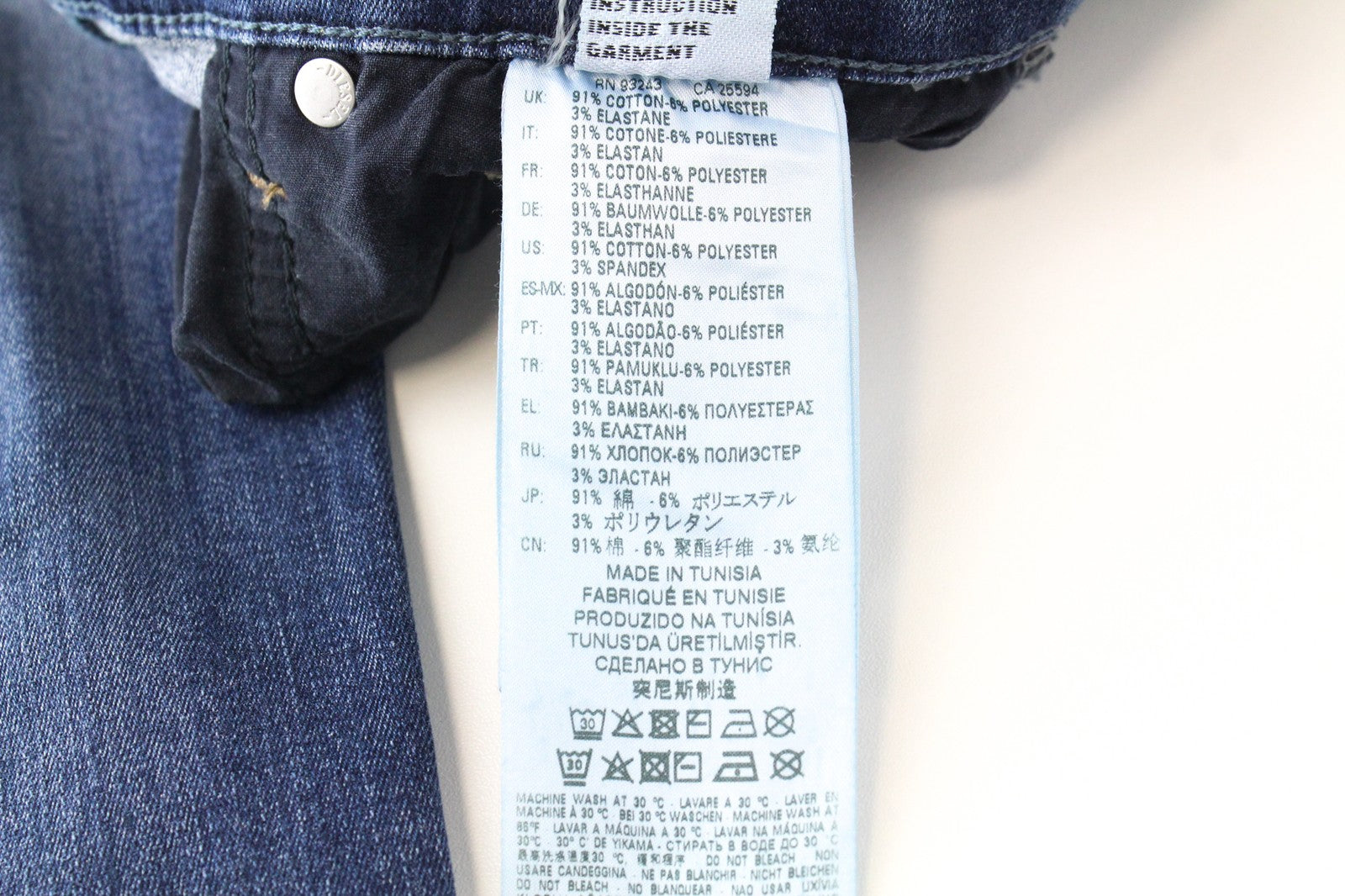 DIESEL Skinzee-High R78Q6 W25/L30 moteriški itin ploni, aptempti džinsai, mėlyni 